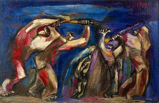 Agustín Ibarrola "Campesinos con guadañas"