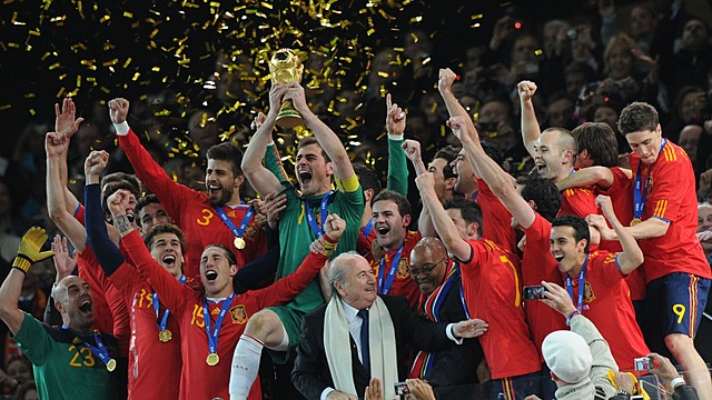 España campeón del mundial de 2010.