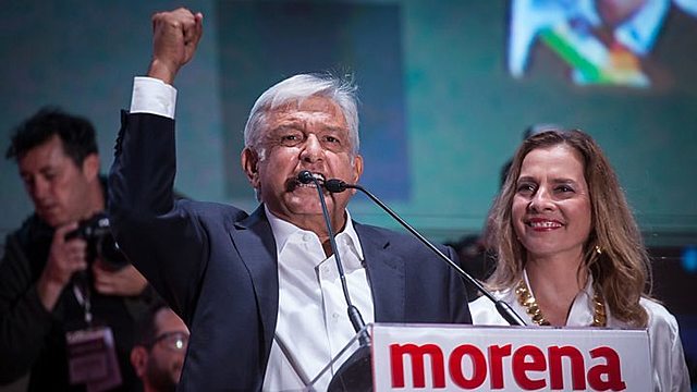 Gana las elecciones presidenciales Andrés Manuel López Obrador candidato del Partido MORENA.