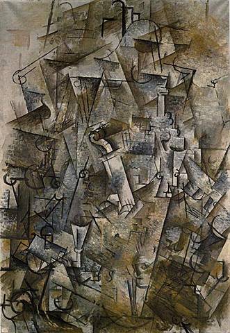 Naturaleza muerta con arpa y violín - Georges Braque