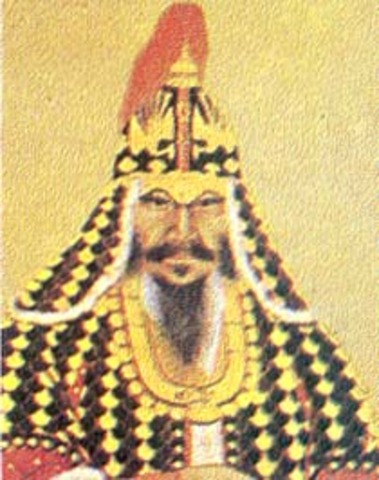 Hideyoshi's army invades Korea.