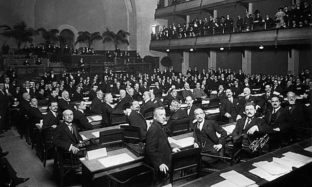 The First Meeting Of The League Of Nations