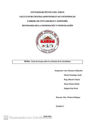 Evolución tecnológica de la calculadora.
