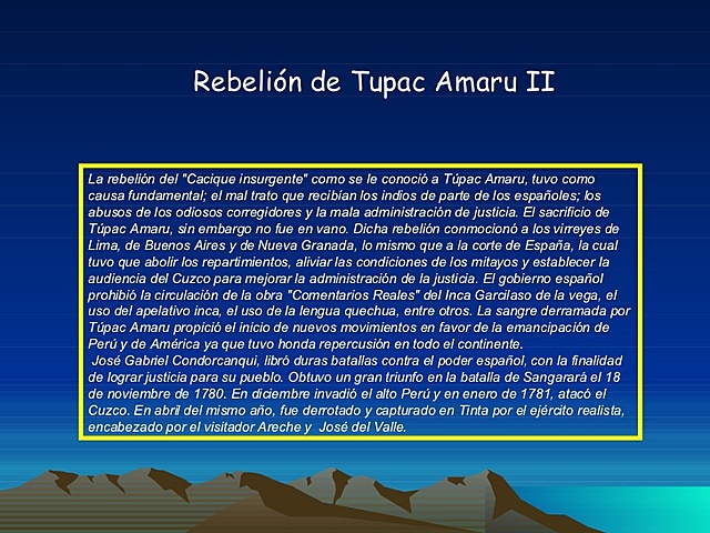 Rebelión de Túpac Amaru