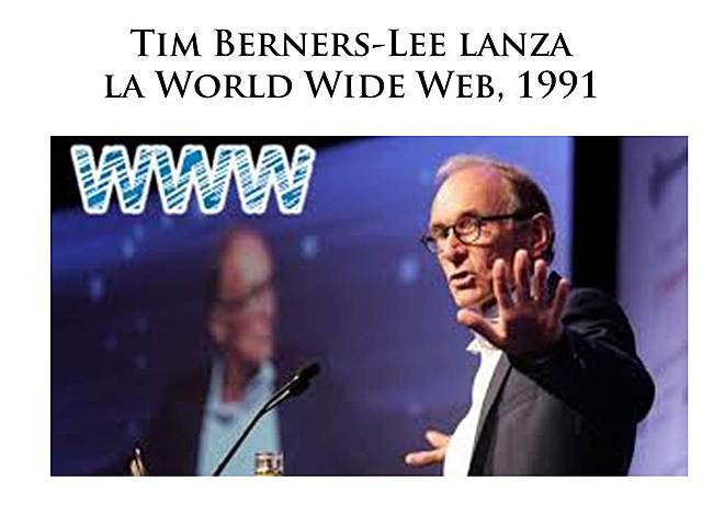 Tim Berners-Lee lanzala World Wide Web, 1991