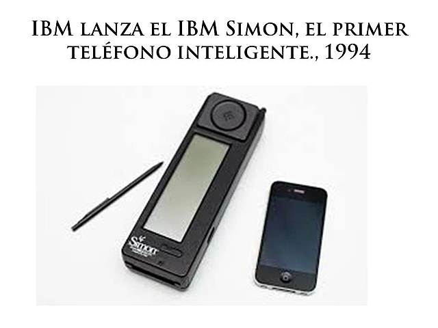 IBM lanza el IBM Simon, el primer teléfono inteligente., 1994