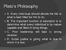 Plato's Philosophy