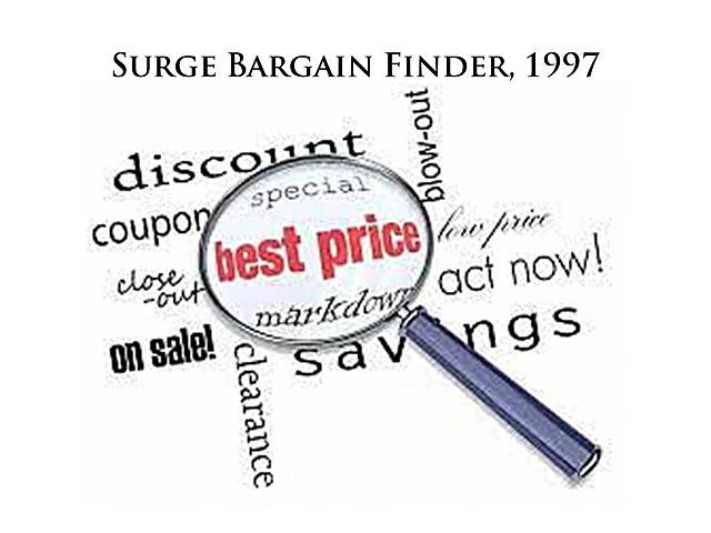 Surge Bargain Finder, 1997