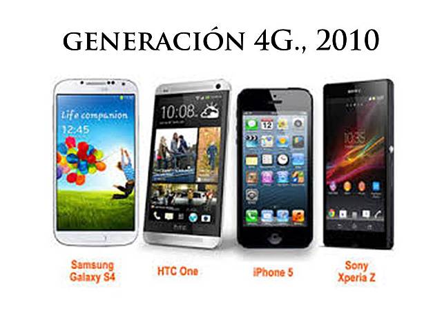 generación celulares  4G., 2010