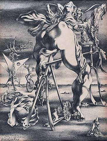 La rosa y el velocípedo - José Caballero