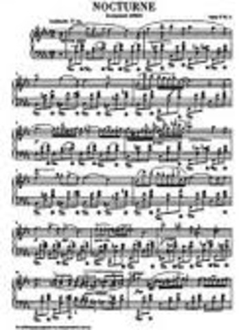 Wrote Nocturne Opus 9 No. 2