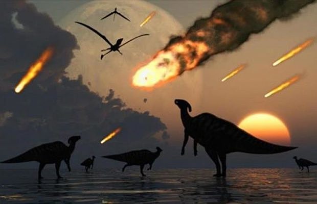 Extinción importante por un impacto meteorítico.