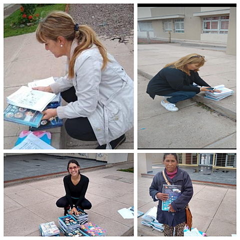 Entrega de libros para la comunidad