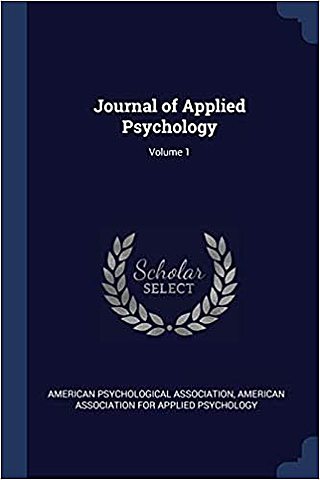 Journal of Applied Psychology