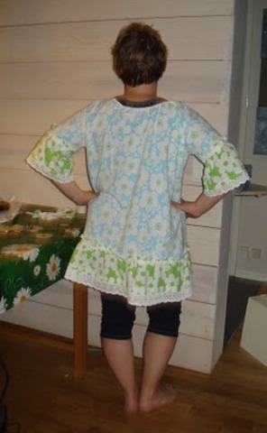 Påslakan blir tunika