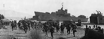 Allied troops land on the beaches of Salerno