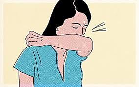 Cough into your elbow