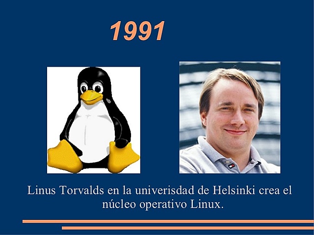 Cuando Linus Torvalds comenzó a trabajar en Linux (1991)