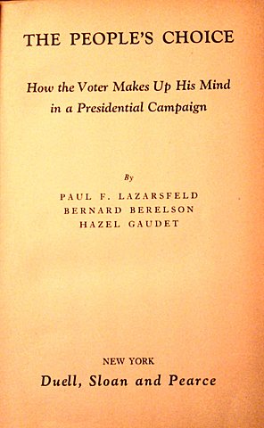 Se publica el primer estudio de The people´s Choice