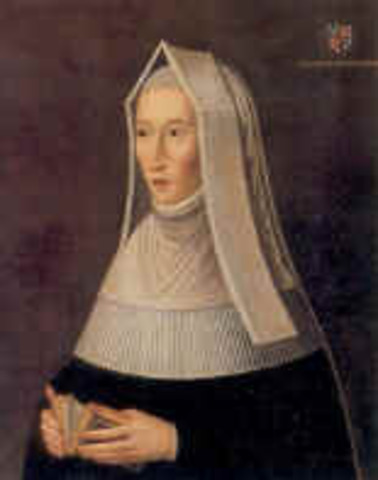 Lady Margaret Beaufort born: owner of much of the land round Great Bradley