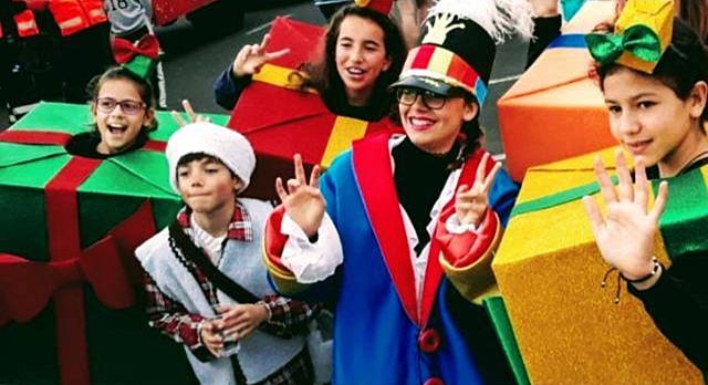 I participated on my town's Christmas parade!