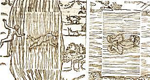 Ilustraciones de De Arte Natandi de Everard Digbie