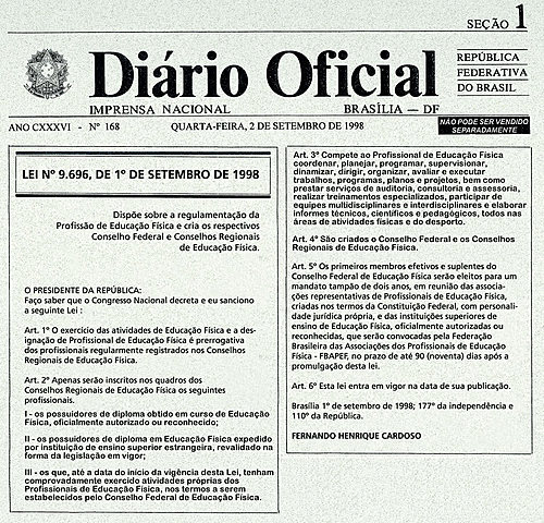 Regulamentação da Profissão de Educação Física