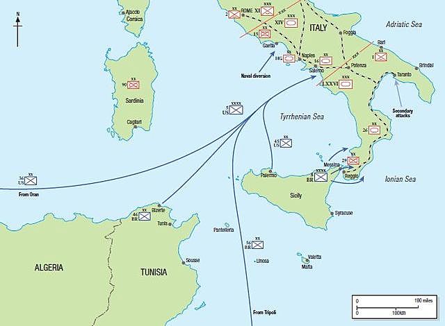 Se produce el desembarco de Salerno