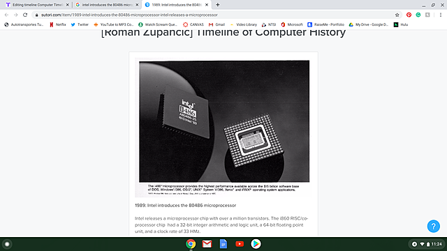 Intel introduces the 80486 microprocessor