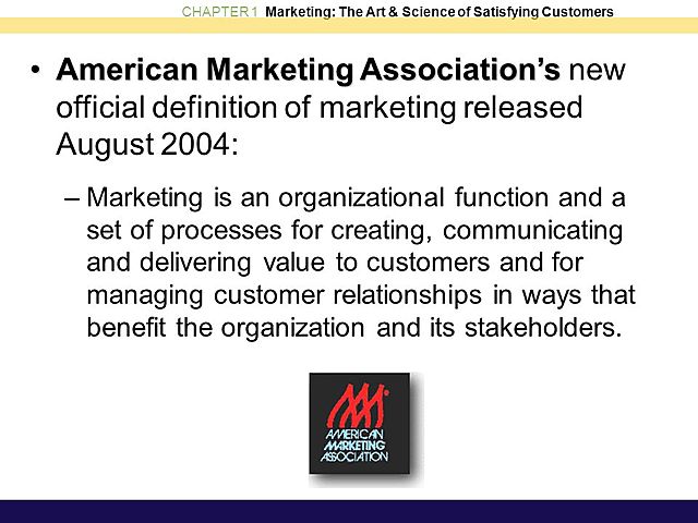 AMERICAN MARKETING ASSOCIATION