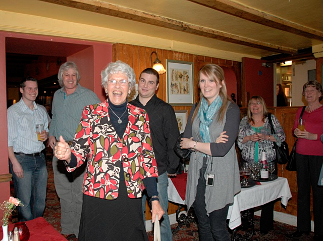 2010 March. Doris's TWO surprise 80th birthday parties