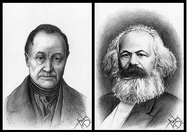 August Comte y Karl Max