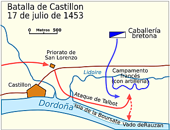 La batalla de Castillon