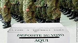 Voto de policías y militares