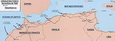 Norteamericanos y británicos desembarcan en Argelia y Marruecos
