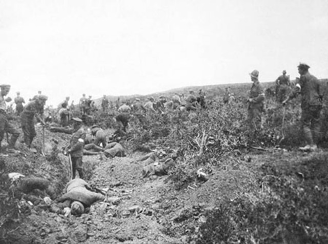 One-day truce with the Turks to bury the dead