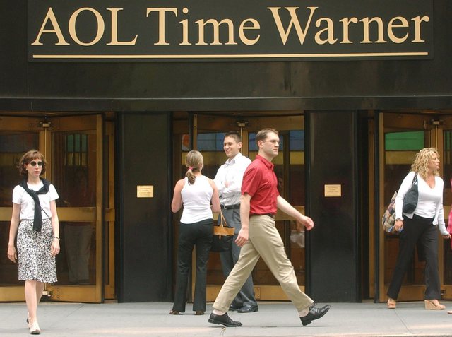 AOL and Time Warner merge