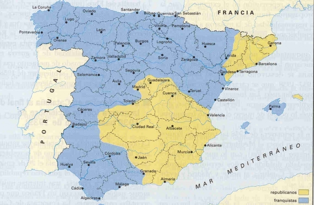 Divisió del territori Republicà