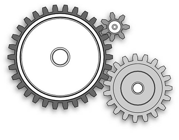 1500 AD WHEELS WITH GEARS