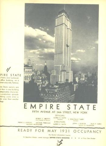 Empire state building completed