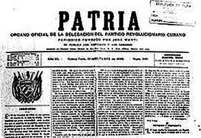 Periódico "El Amigo de la Patria" (fines políticos)