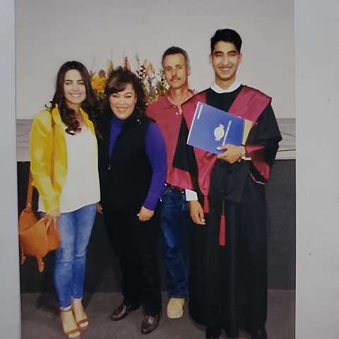 Graduación de la preparatoria de David