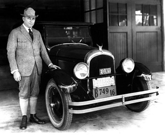 Walter P. Chrysler launches a car with his name