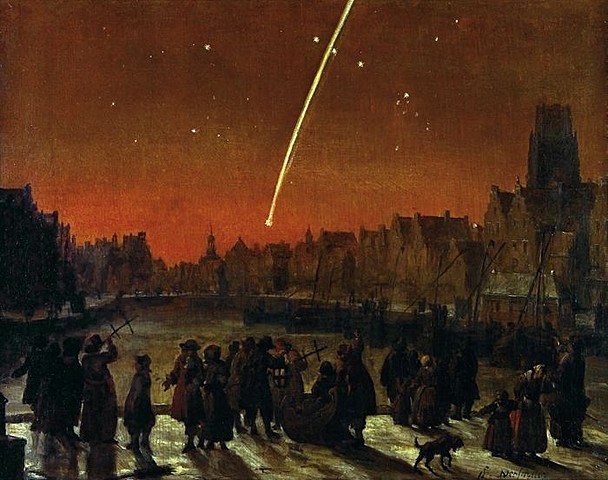 The discovery of Great Comet, the first comet discovered by telescope by Gottfried Kirch