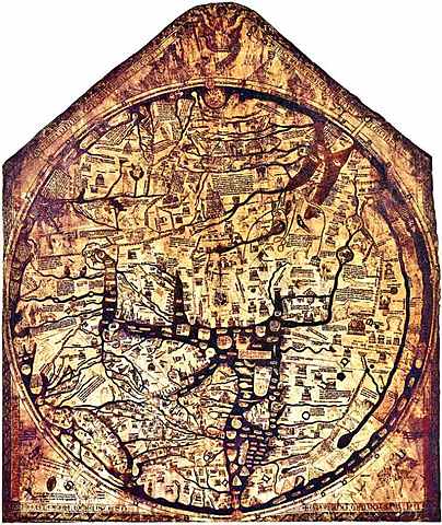 La cartografía medieval. 1300- Hereford.