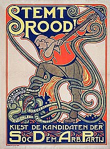 De SDAP veroverde de eerste twee zetels.