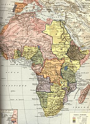 Afrika zo goed was als verdeeld over de Europese landen.