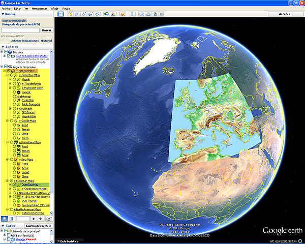 La tierra en 3D Siglo XXl  a partir del 2005