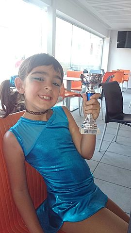 I won my first skating competition