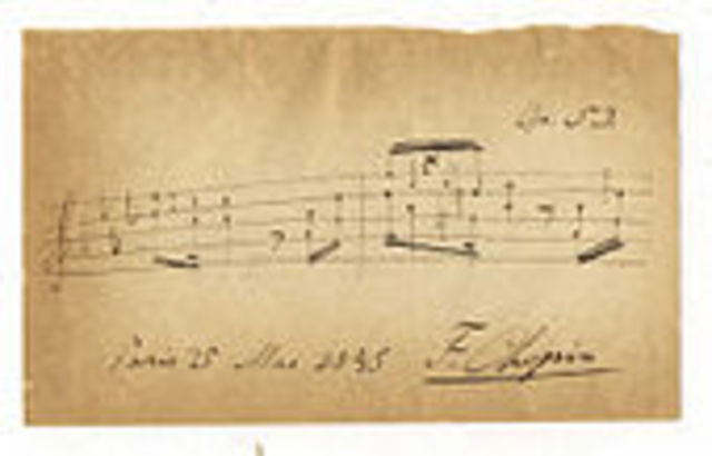 Autographed Musical Quotation